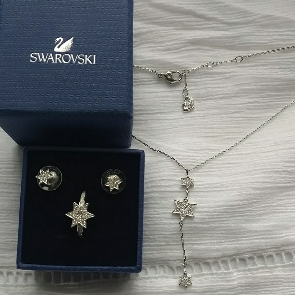 Swarovski pavé star pleasure set with ring